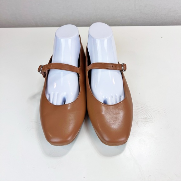 Linea Paolo Mary Janes Size 10 Square Toe Ballet Flats Leather Flats - Picture 3 of 9